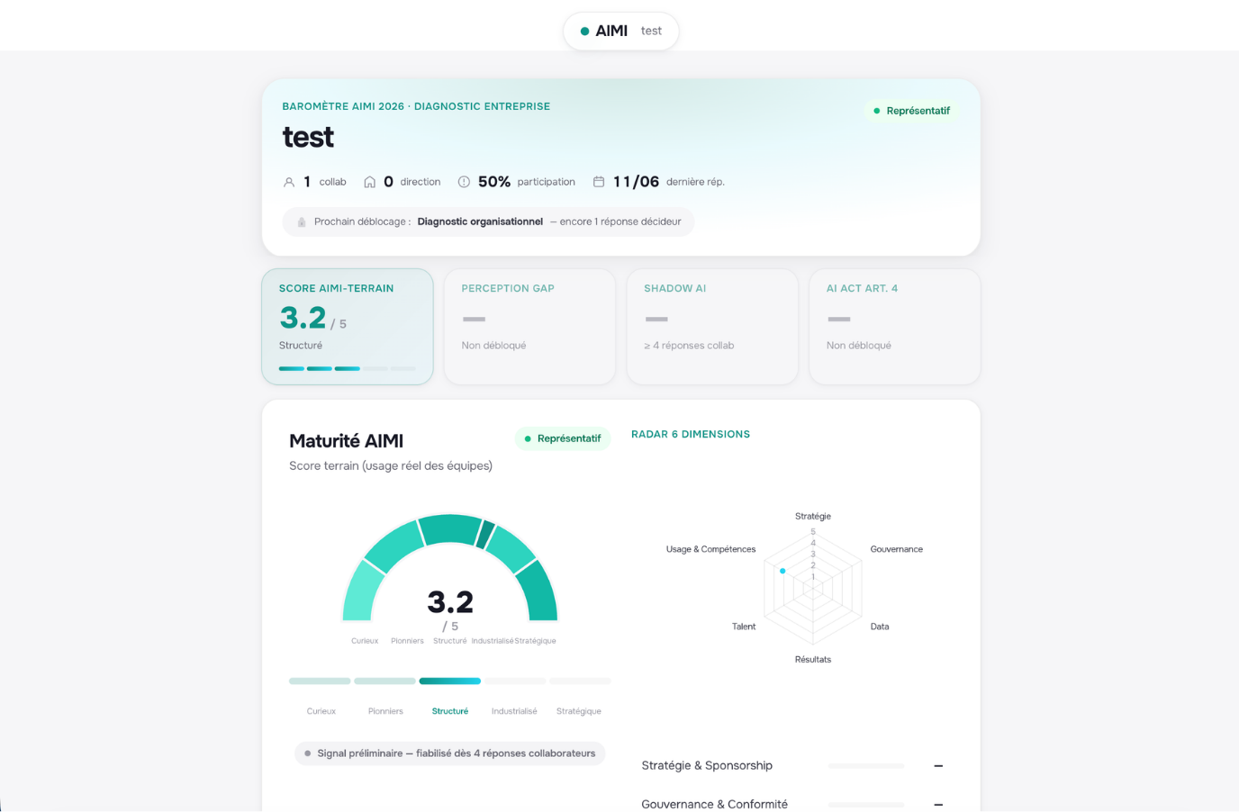 Aperçu — Plateforme d'enquête + dashboard temps réel